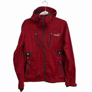 Arrak Akka Softshell Jacket Mens Medium Dark Red Outdoor Hooded Full Zip Gorp